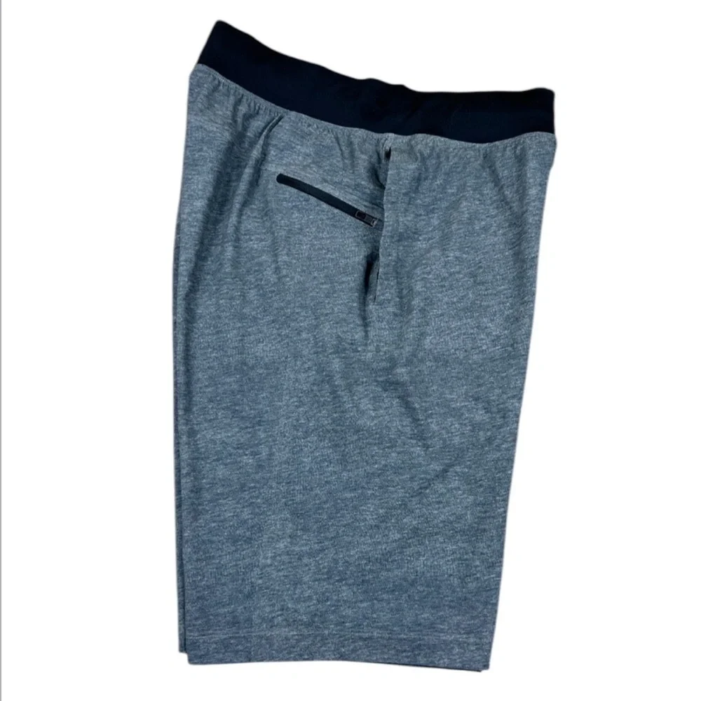 Lululemon T.H.E Short Linerless 11” Heathered Printed Grey Deep Coal